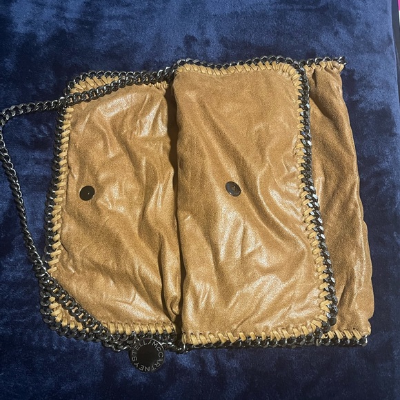 ๐ Stella McCartney Brown Suede Chain Purse- Falabella Shoulder Bag - Picture 2 of 9